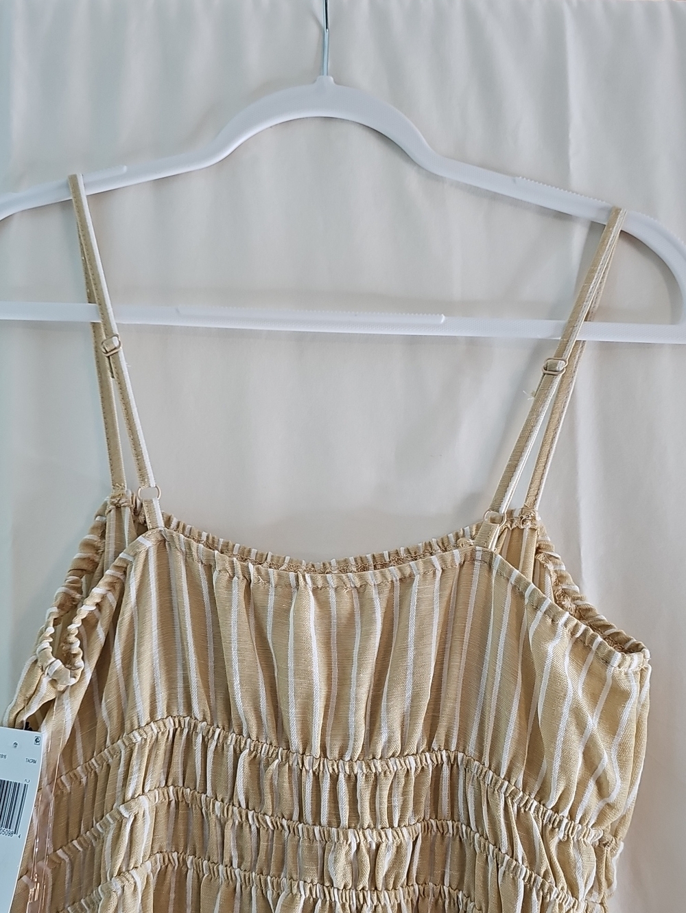 june & hudson Cream Striped Midi Sundress - Picture 4 of 8